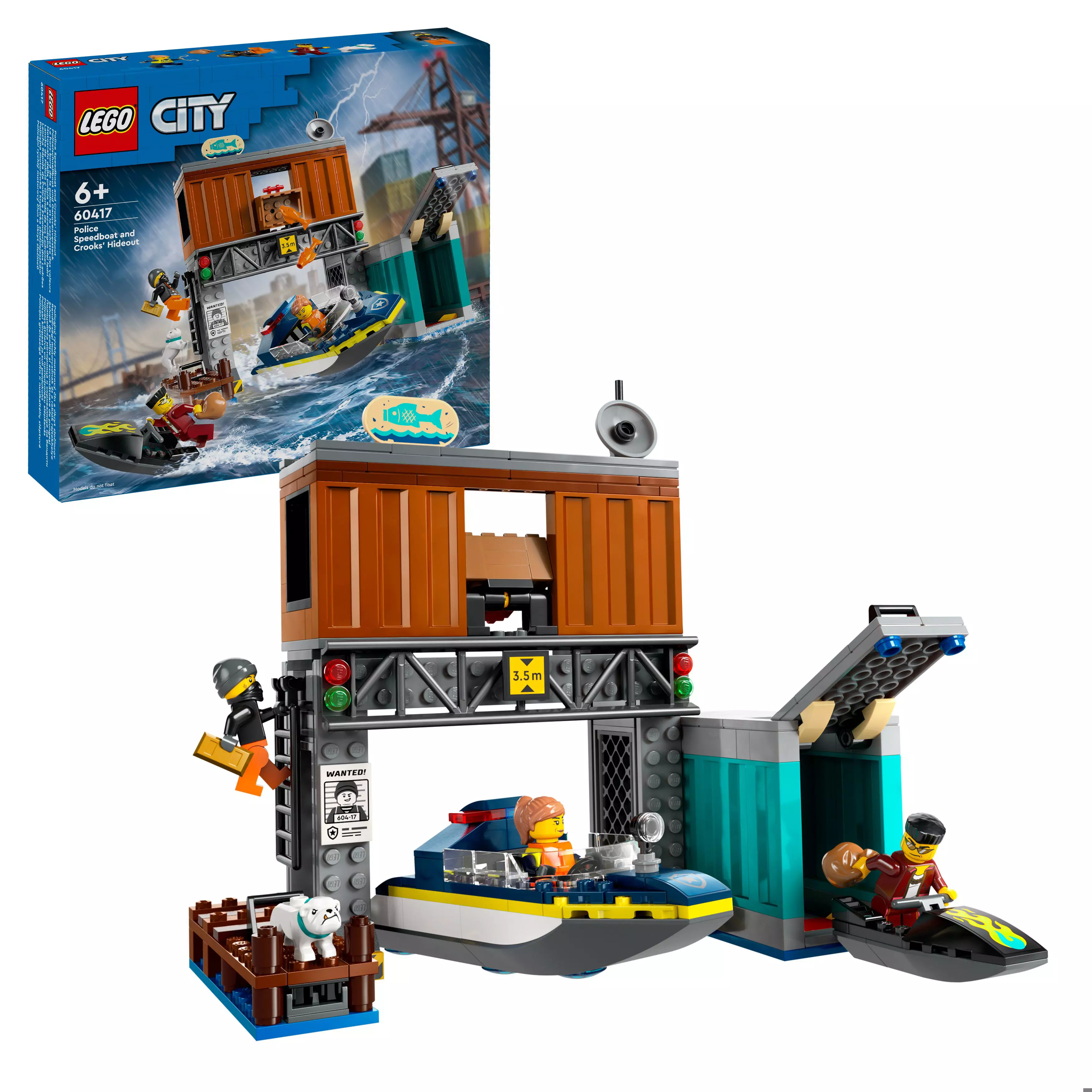 Lego City Poliisin Pikavene Ja Rosvojen