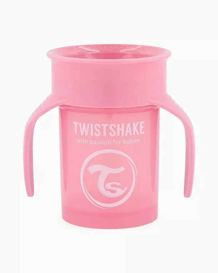 Twistshake Cup Plusm Pastel Pink