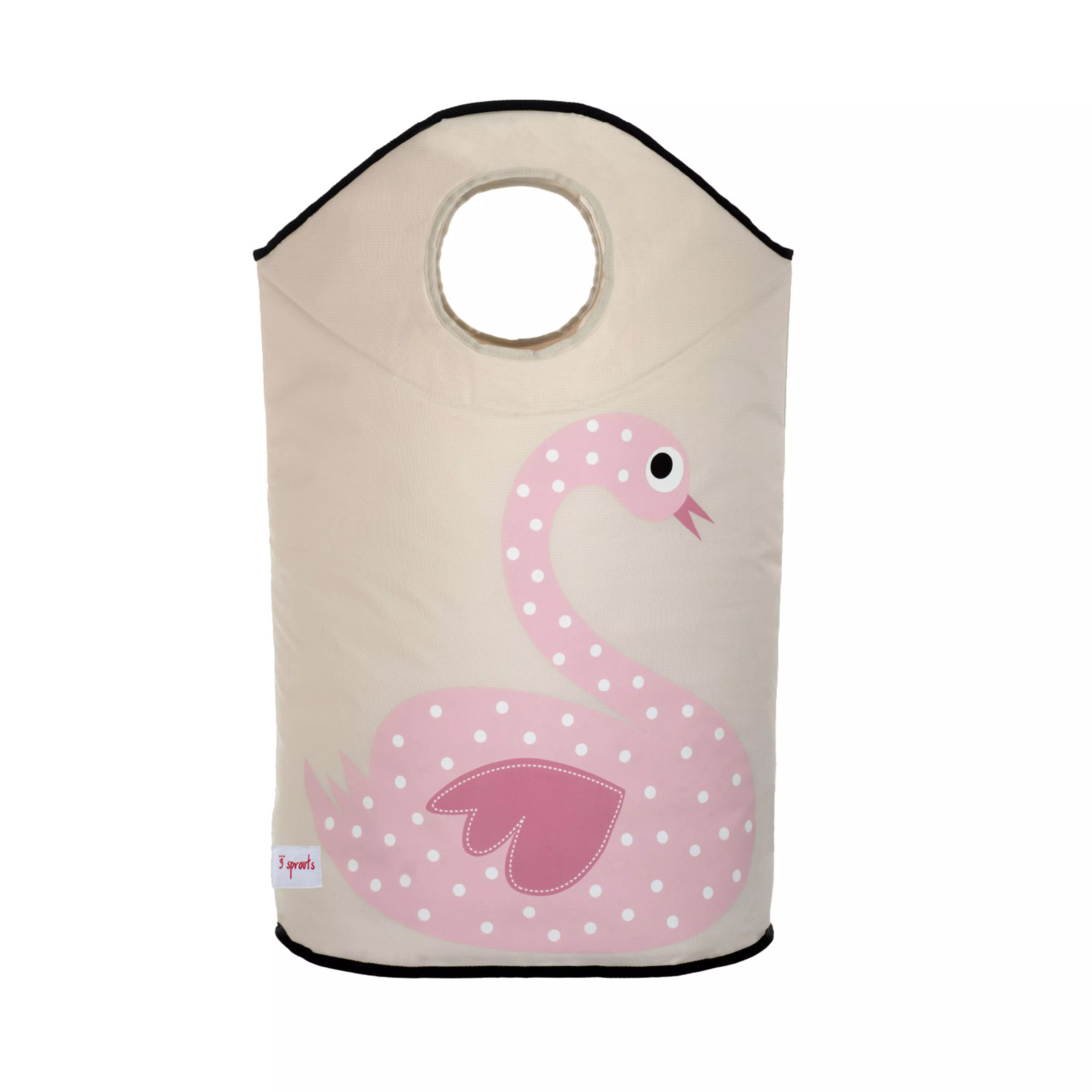 Sprouts Laundry Hamper Pink Swan