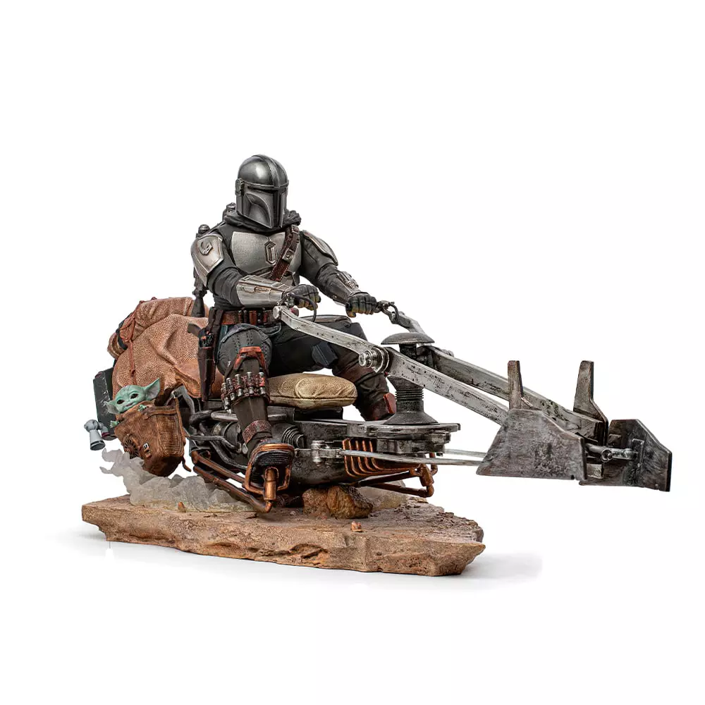 Star Wars On Speederbike Statue Deluxe