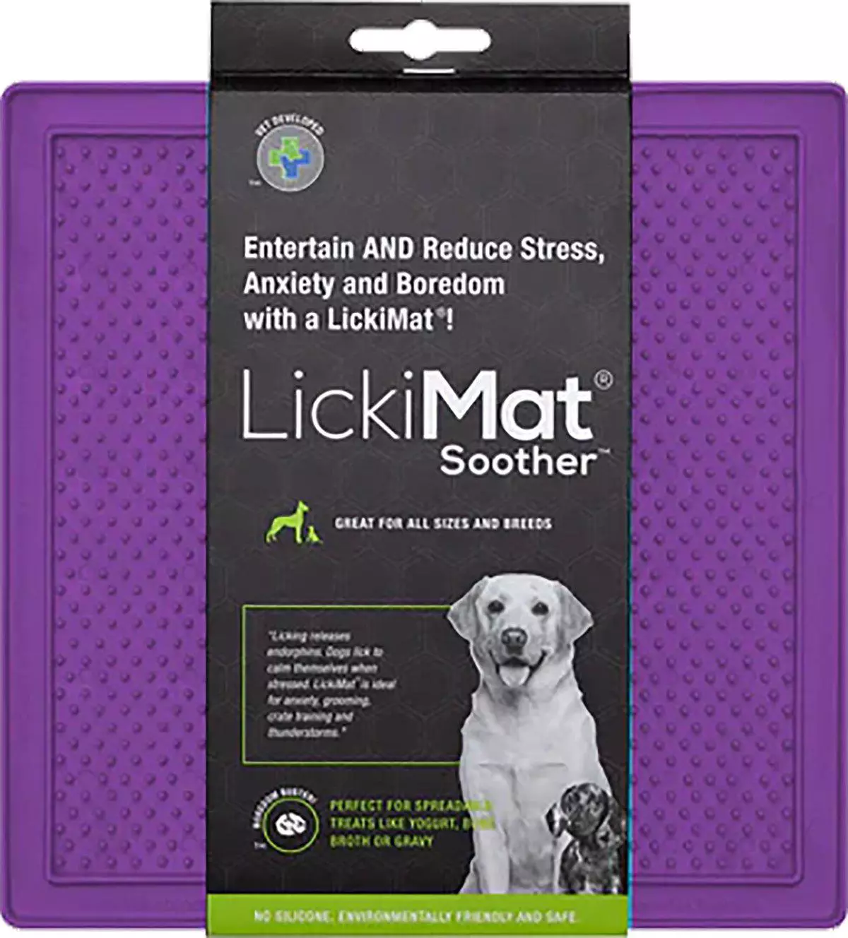 Lickimat Dog Lick Mat Soother Purple