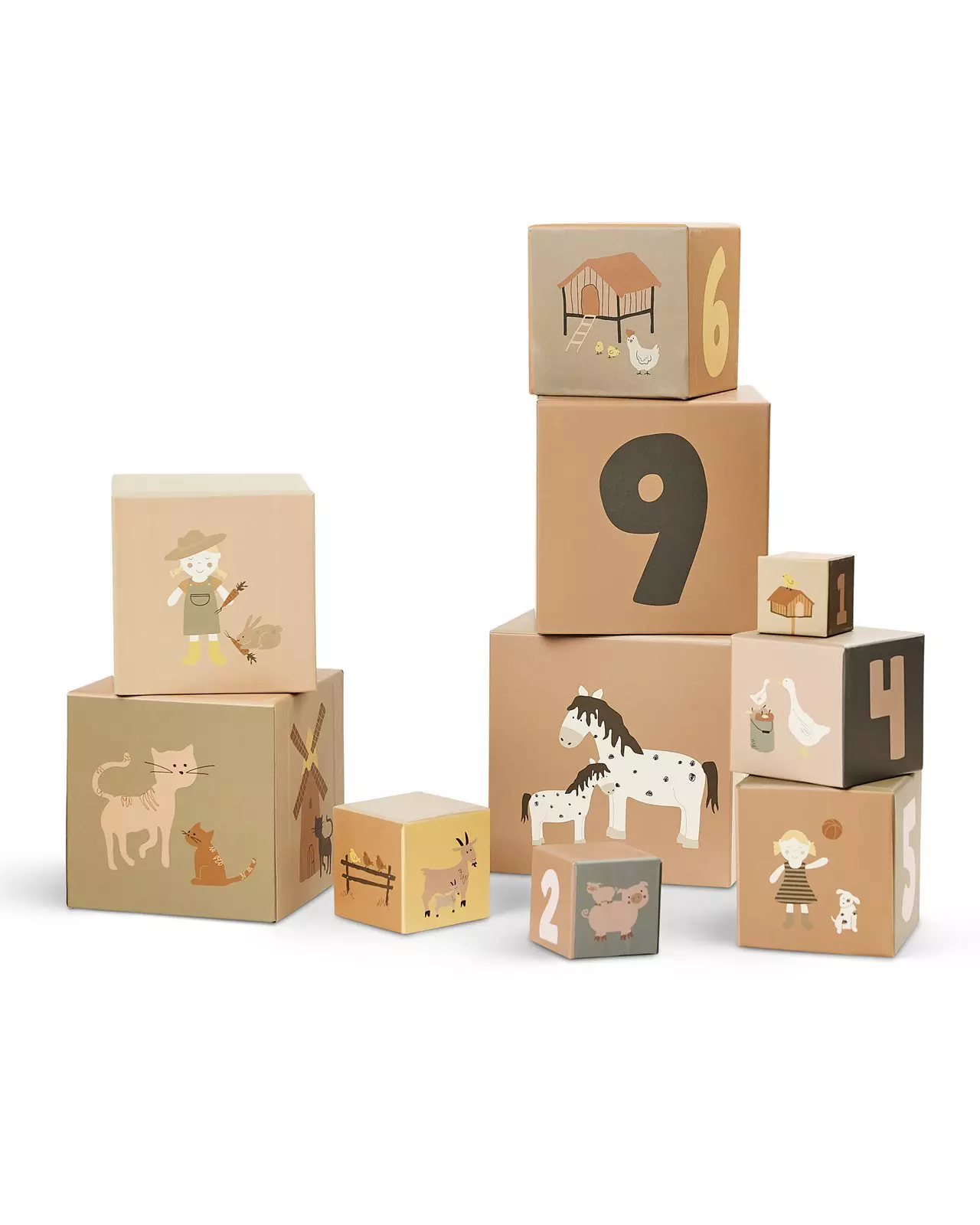 Smallstuff Stacking Boxes -Farm And Dolls