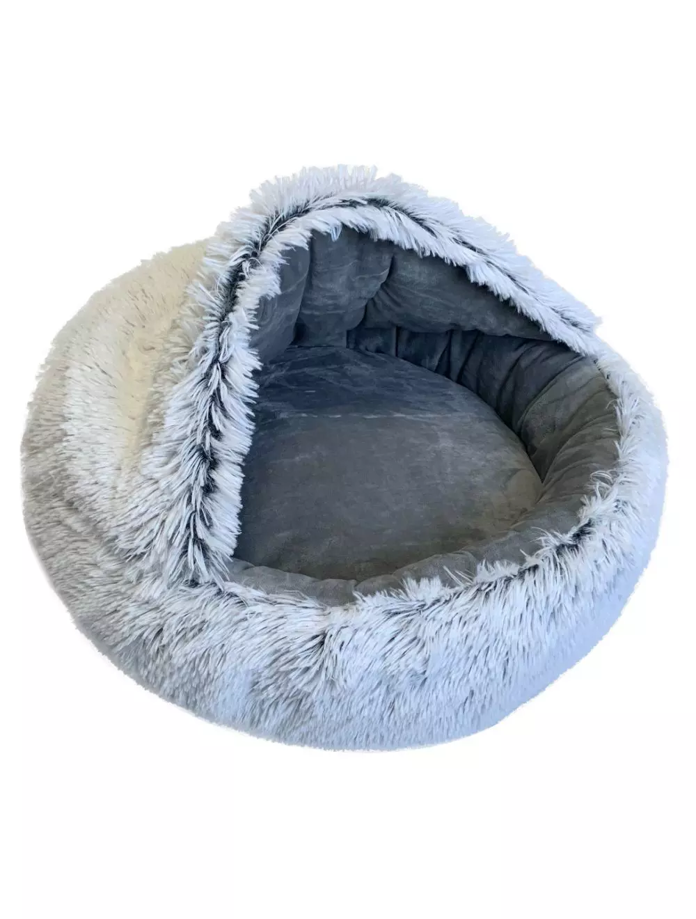 Fluffy Cave Bed, Frozen White 697271866651