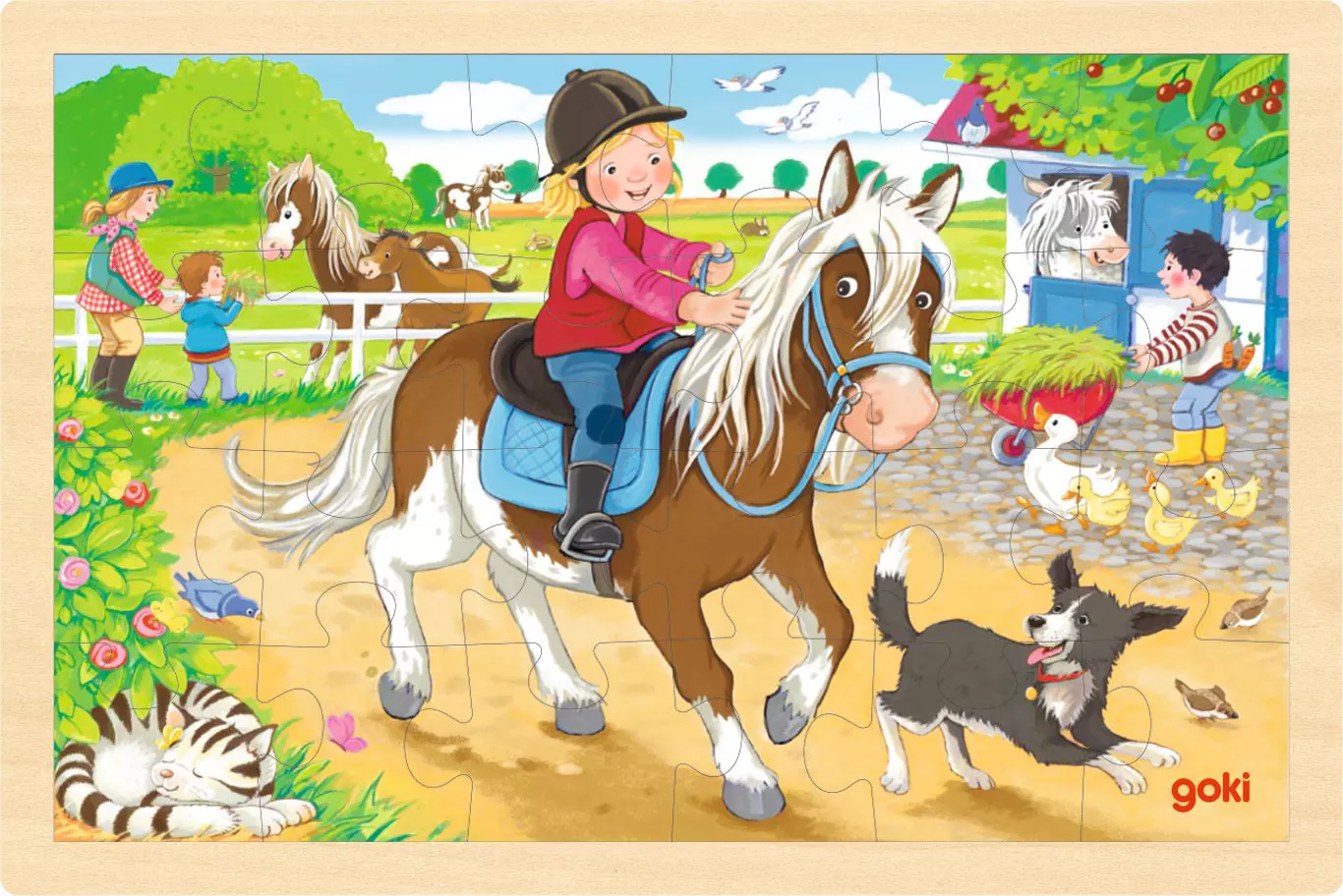 Goki Puzzle Pony Farm 57412