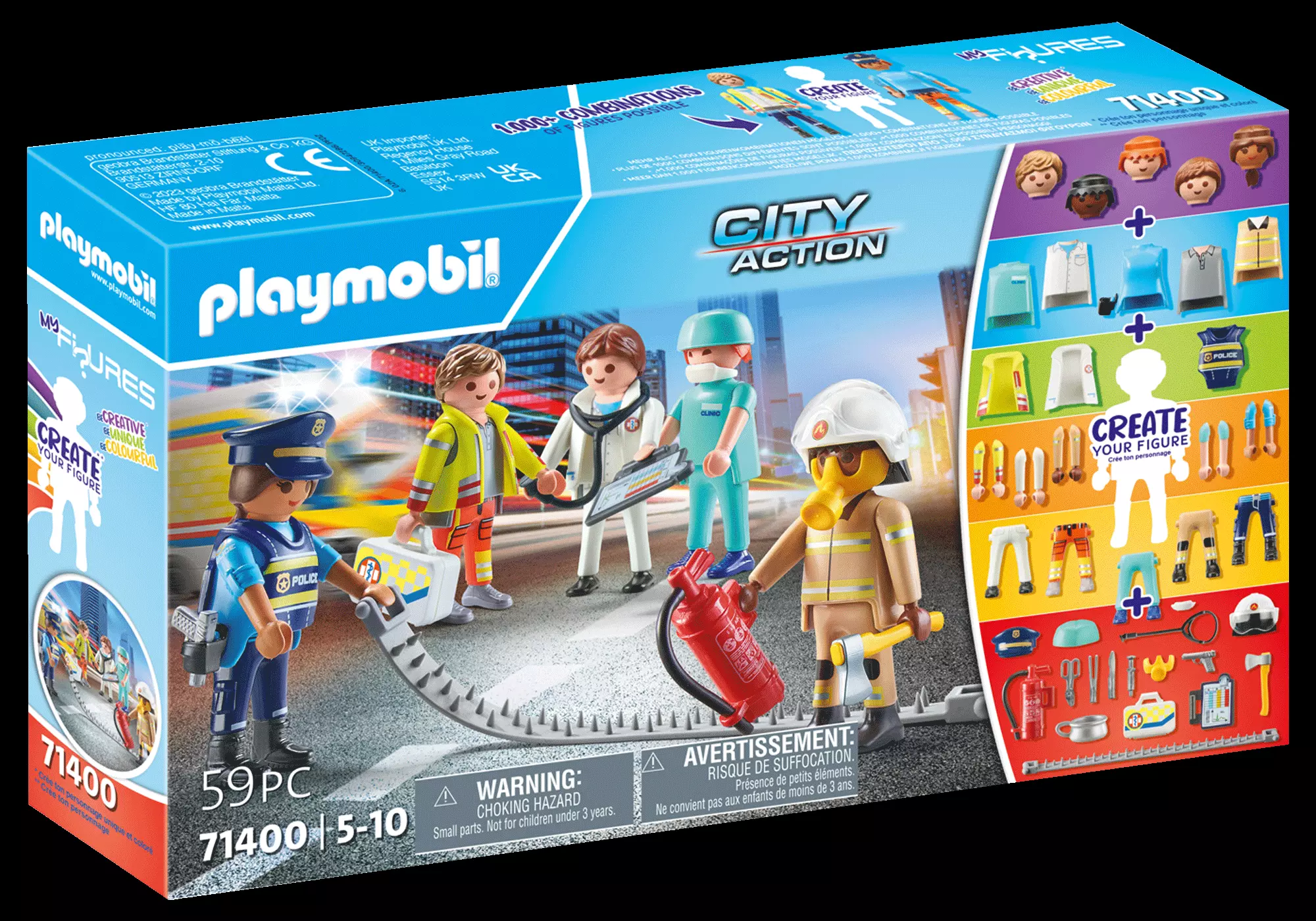 Playmobil My Figures: Rescue Team 71400