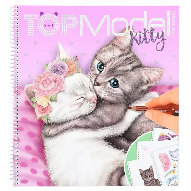 Topmodel Create Your -Kitty Colouring Book