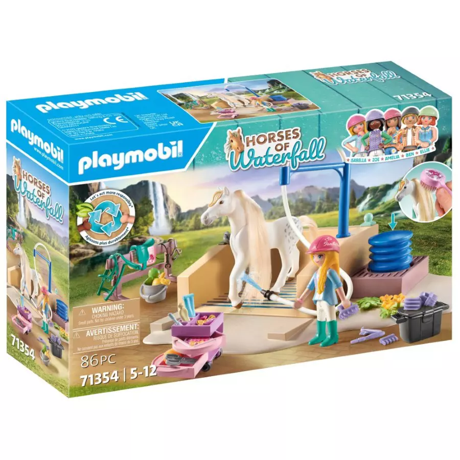 Playmobil Washing Station With Isabella And