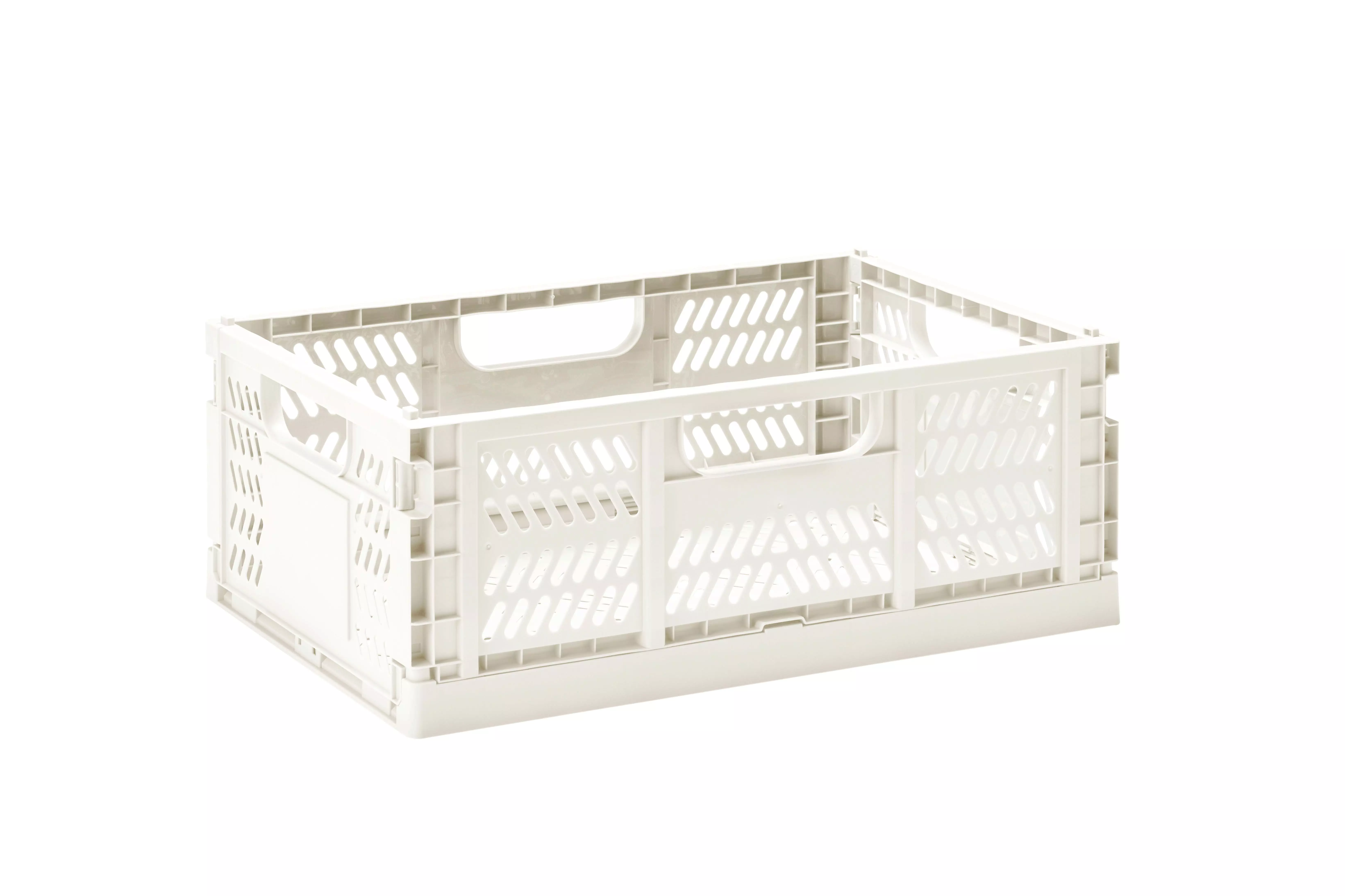 Sprouts Modern Folding Crate Large Cream
