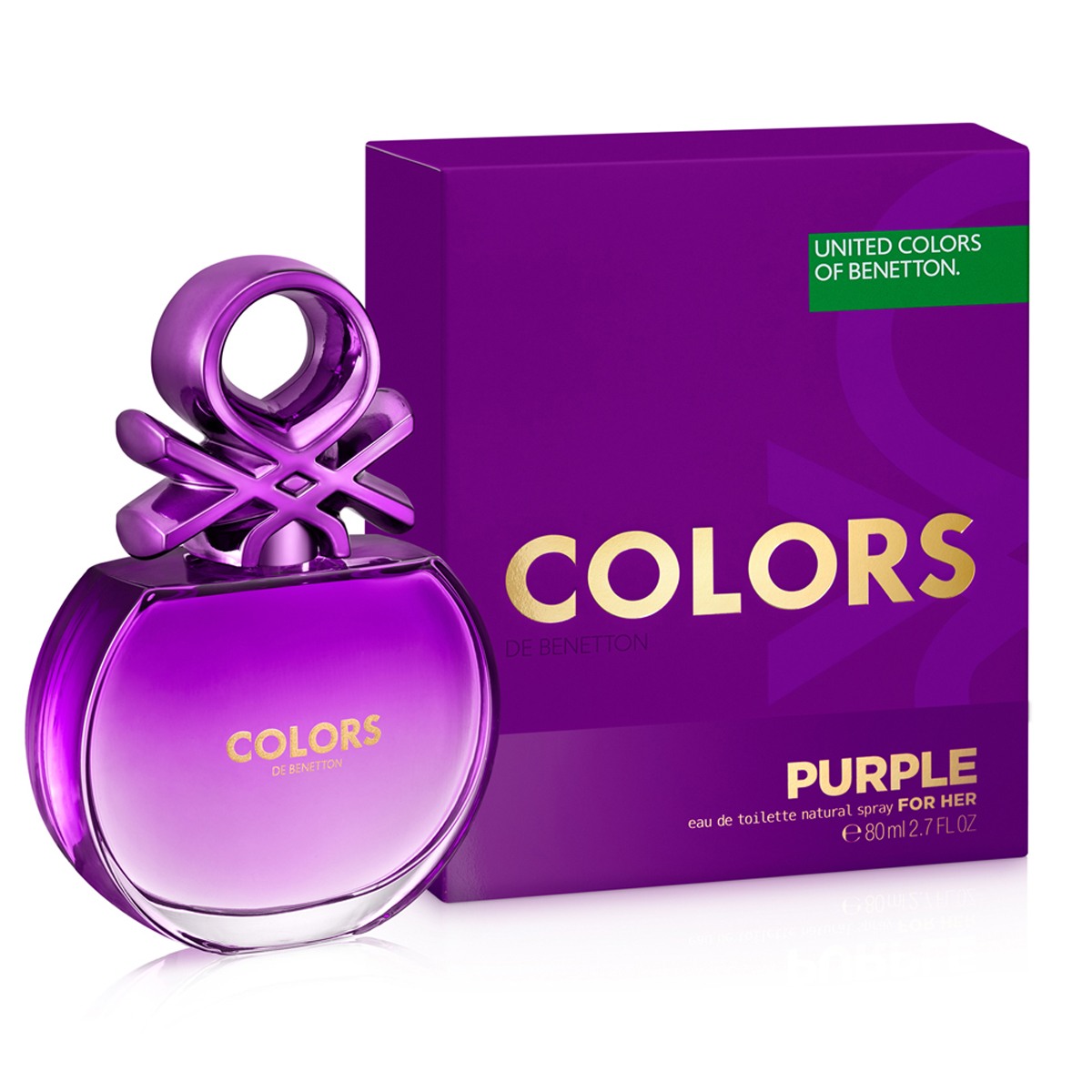 Benetton Colors Purple Woman Edt 80