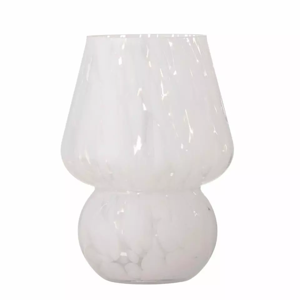 Bloomingville Halim Vase, White, Glass 82060243