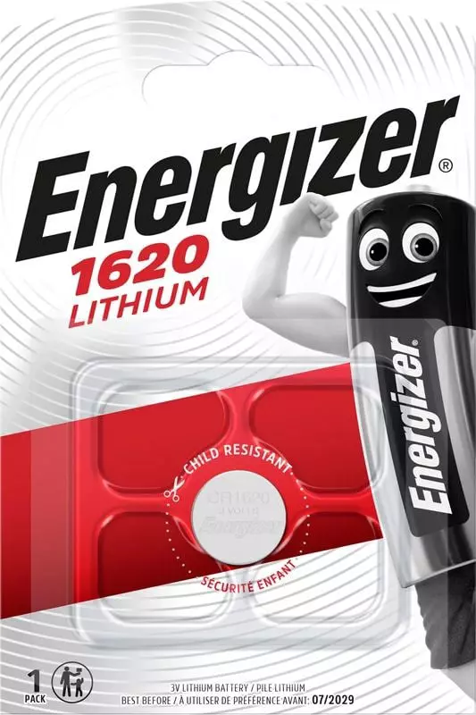 Energizer Battery Lithium Cr1620 -Pack