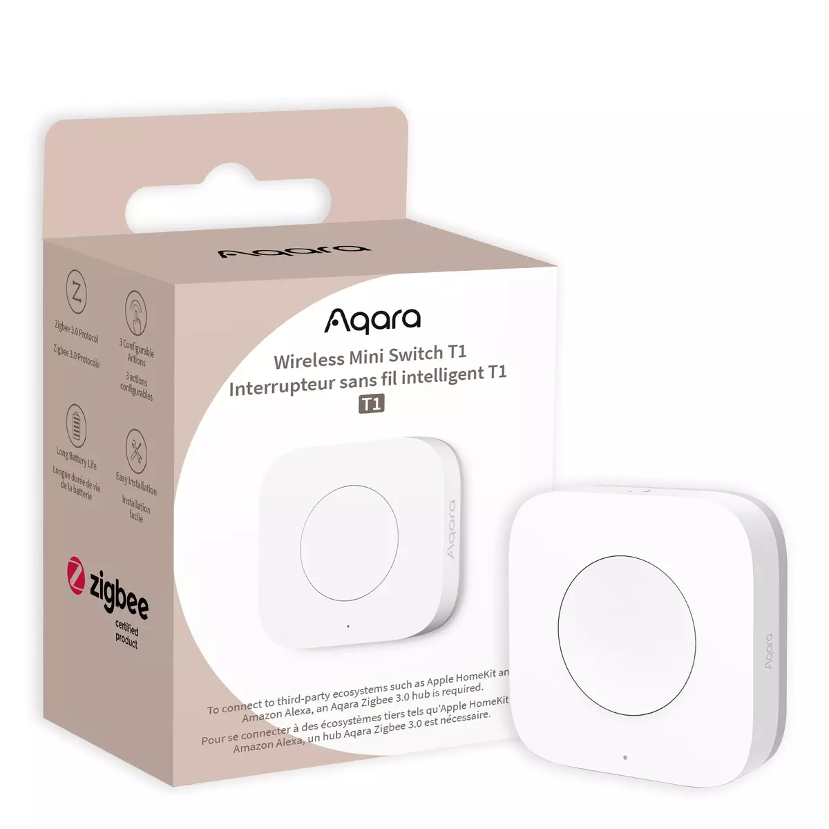 Aqara Wireless Mini Switch T1 -Älykäs