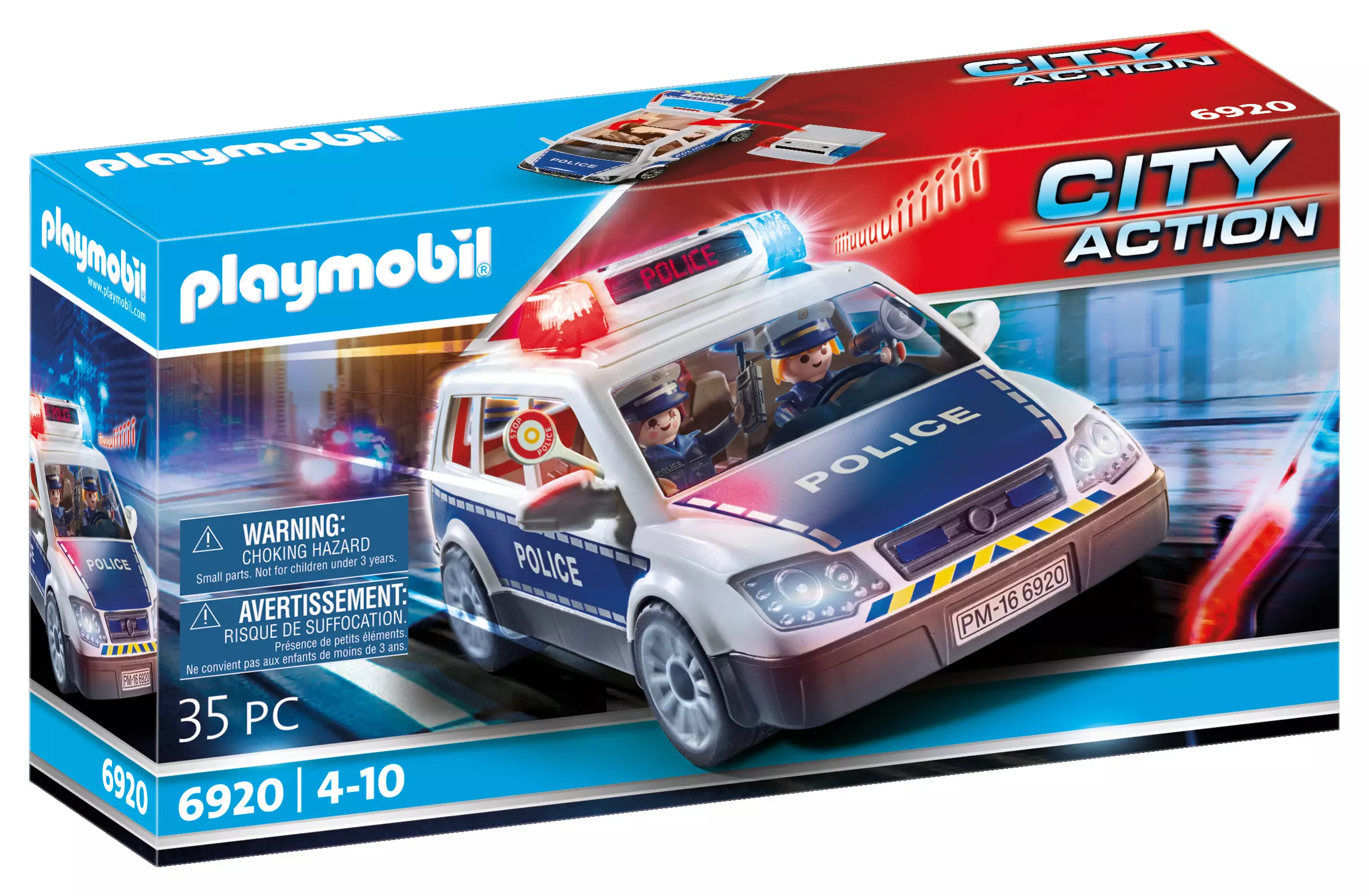 Playmobil Squad Car With Lights And