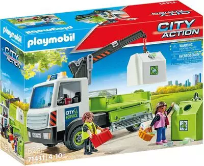 Playmobil Waste Glass Truck With Container