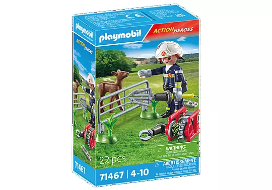Playmobil Firefighting Mission: Animal Rescue 71467