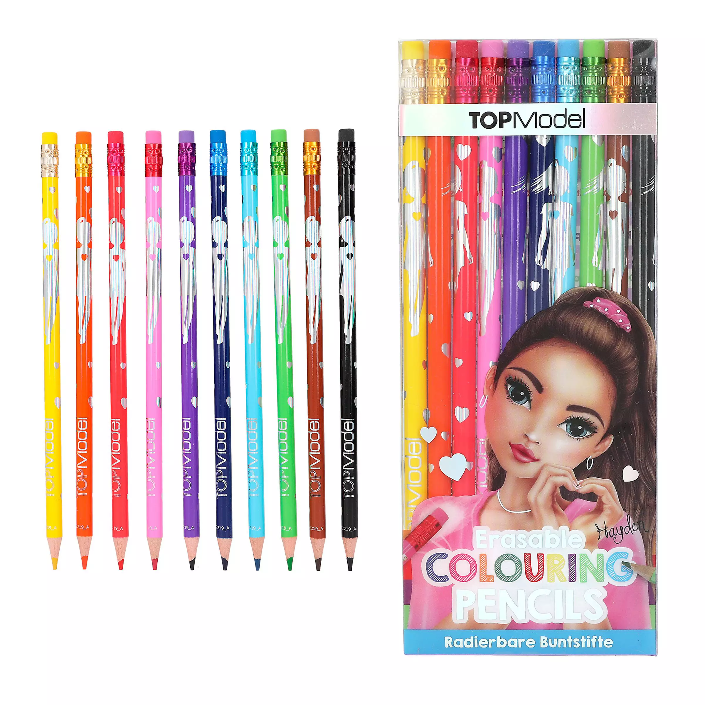 Topmodel Erasable Colouring Pencils 0412219