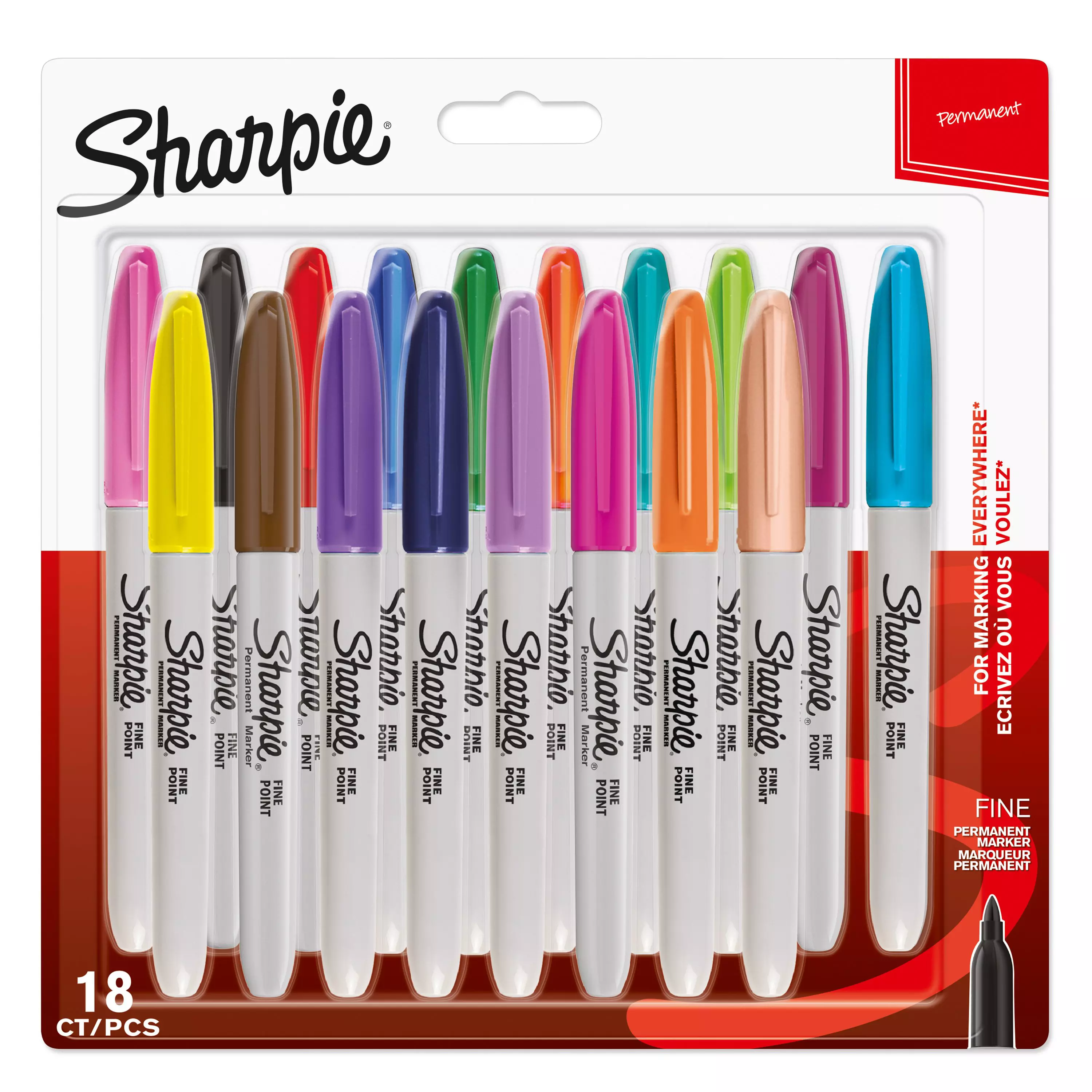 Sharpie Permanent Marker Fine Assorted Colours