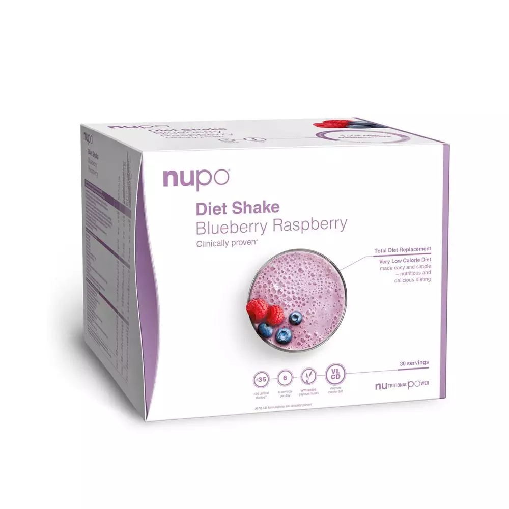Nupo Diet Shake Blueberry Raspberry Servings