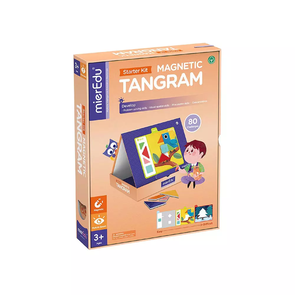 Mieredu Game Magnetic Tangram Starter Kit