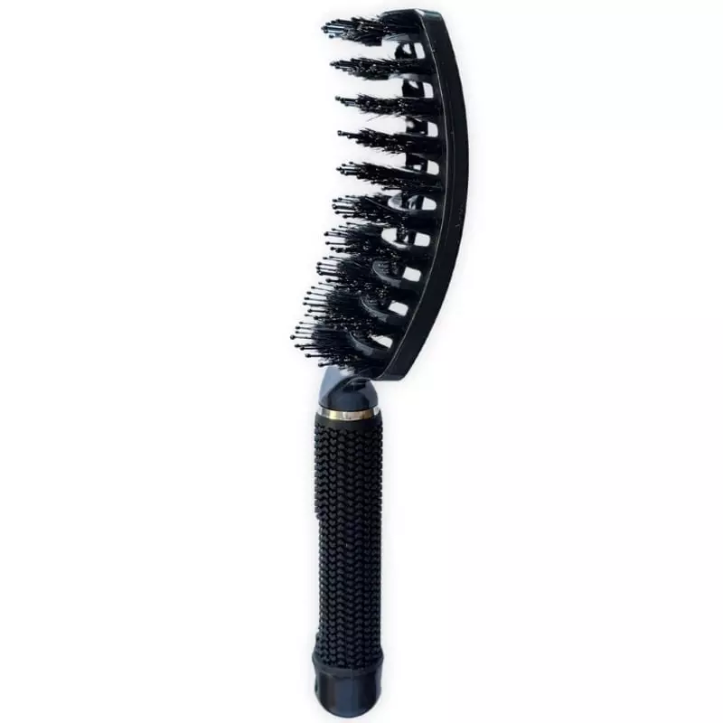 Yuaia Haircare Curved Paddle Brush Black