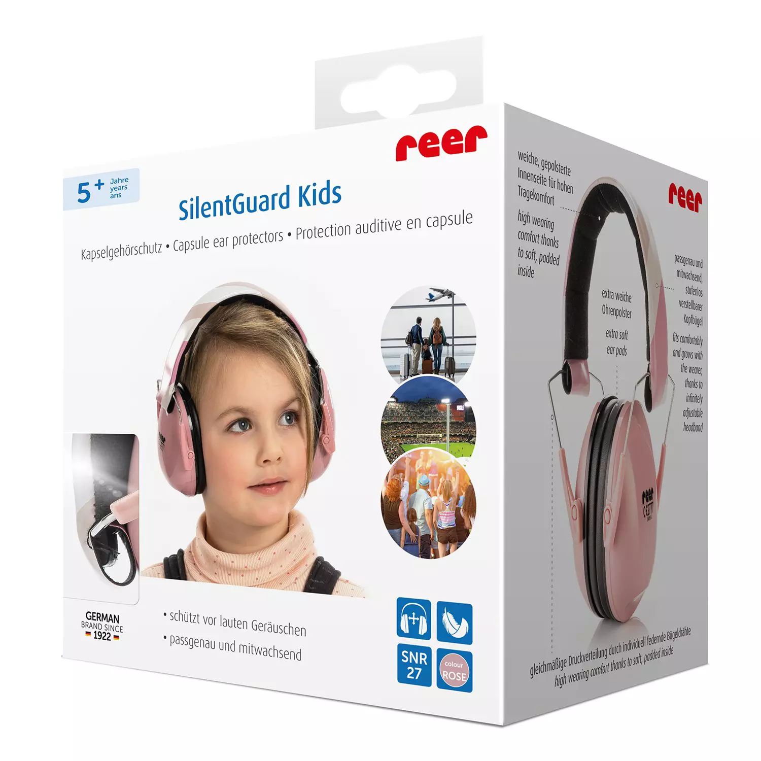 Reer Silentguard Kids Ear Protectors Pink