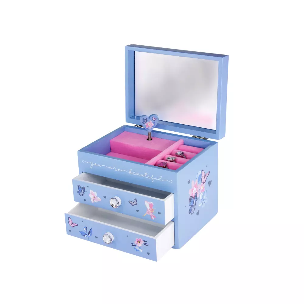 Tinka Jewelry Box With Music Butterfly