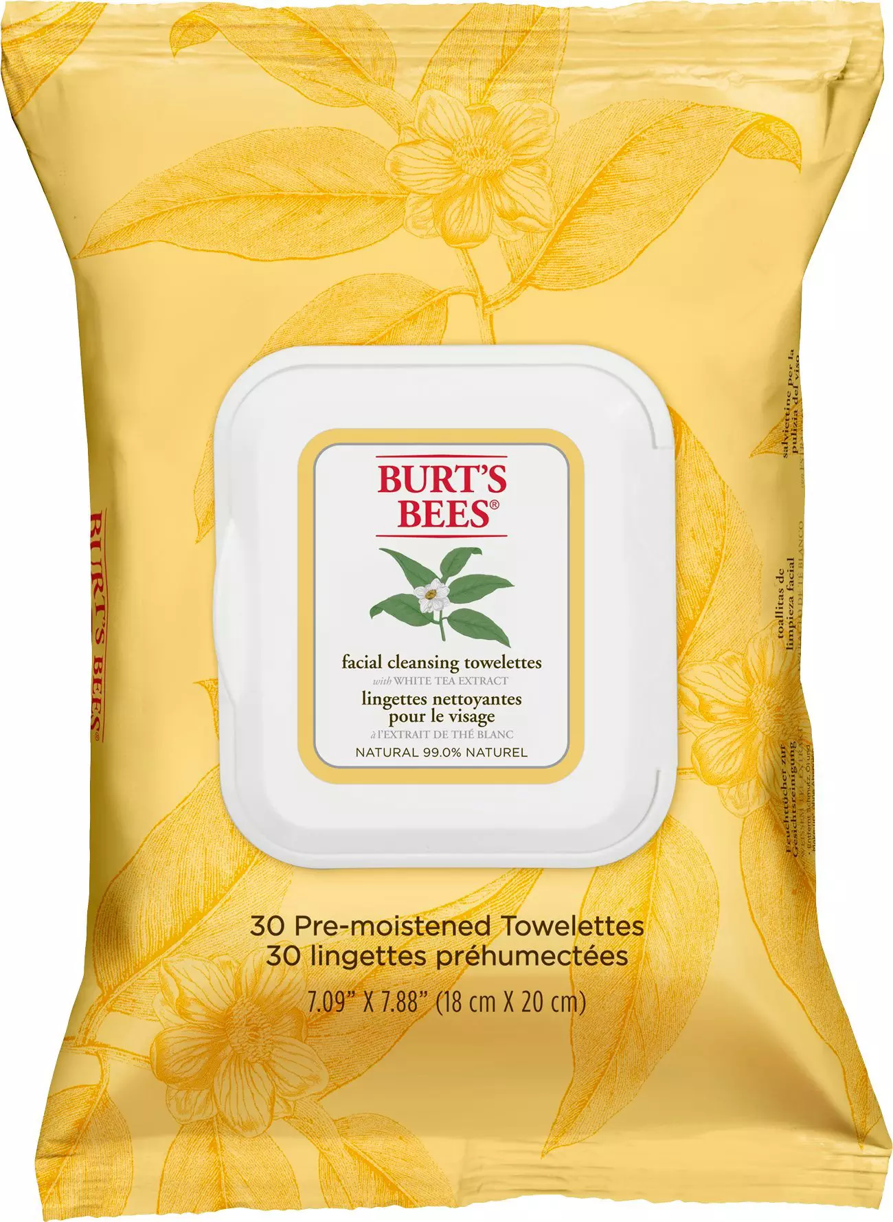 Burts Bees Facial Cleansing Towelettes White