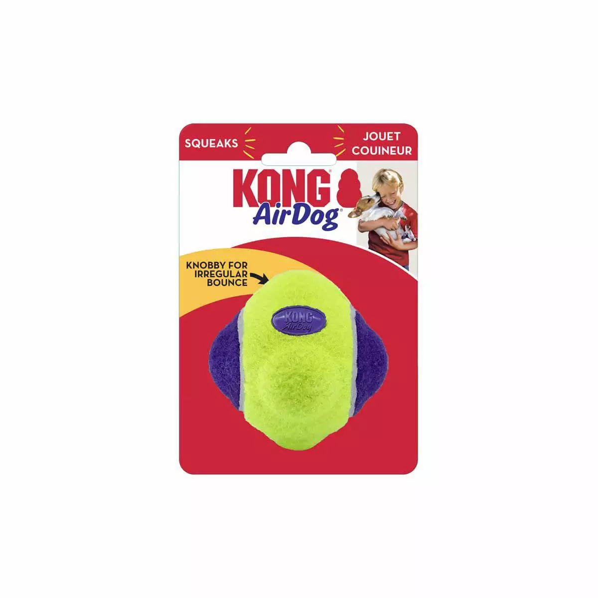 Kong Airdog Squeaker Knobby Ball Xs-S