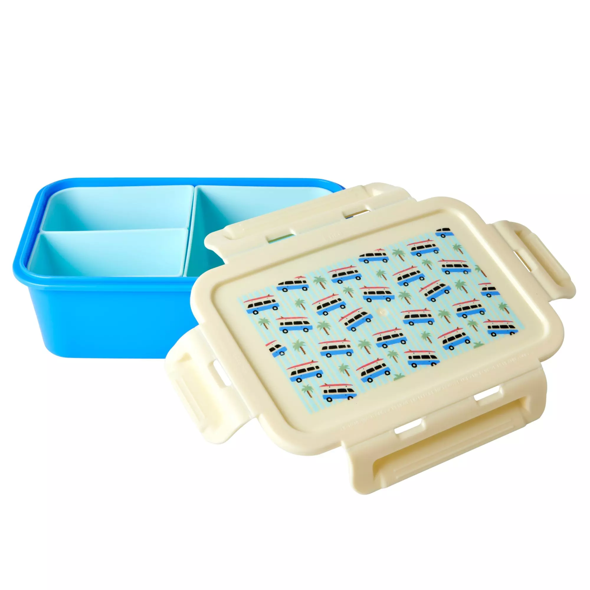Rice Lunchbox With Inserts Cars Print
