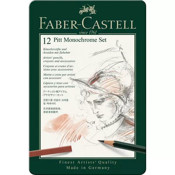 Faber-Castell Set Pitt Monochrome Tin Of