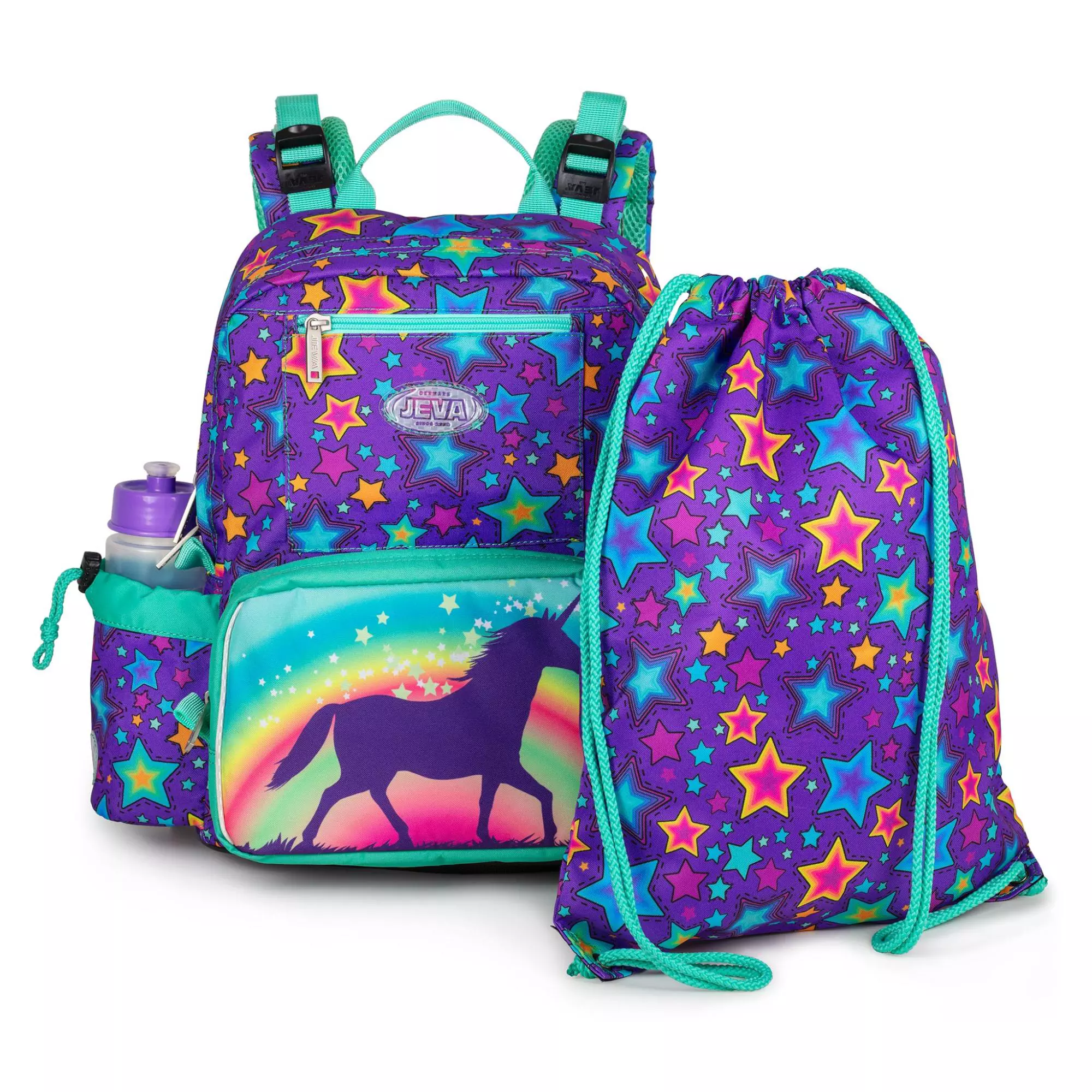 Jeva Start-Up Schoolbag Plusl Rainbow Unicorn