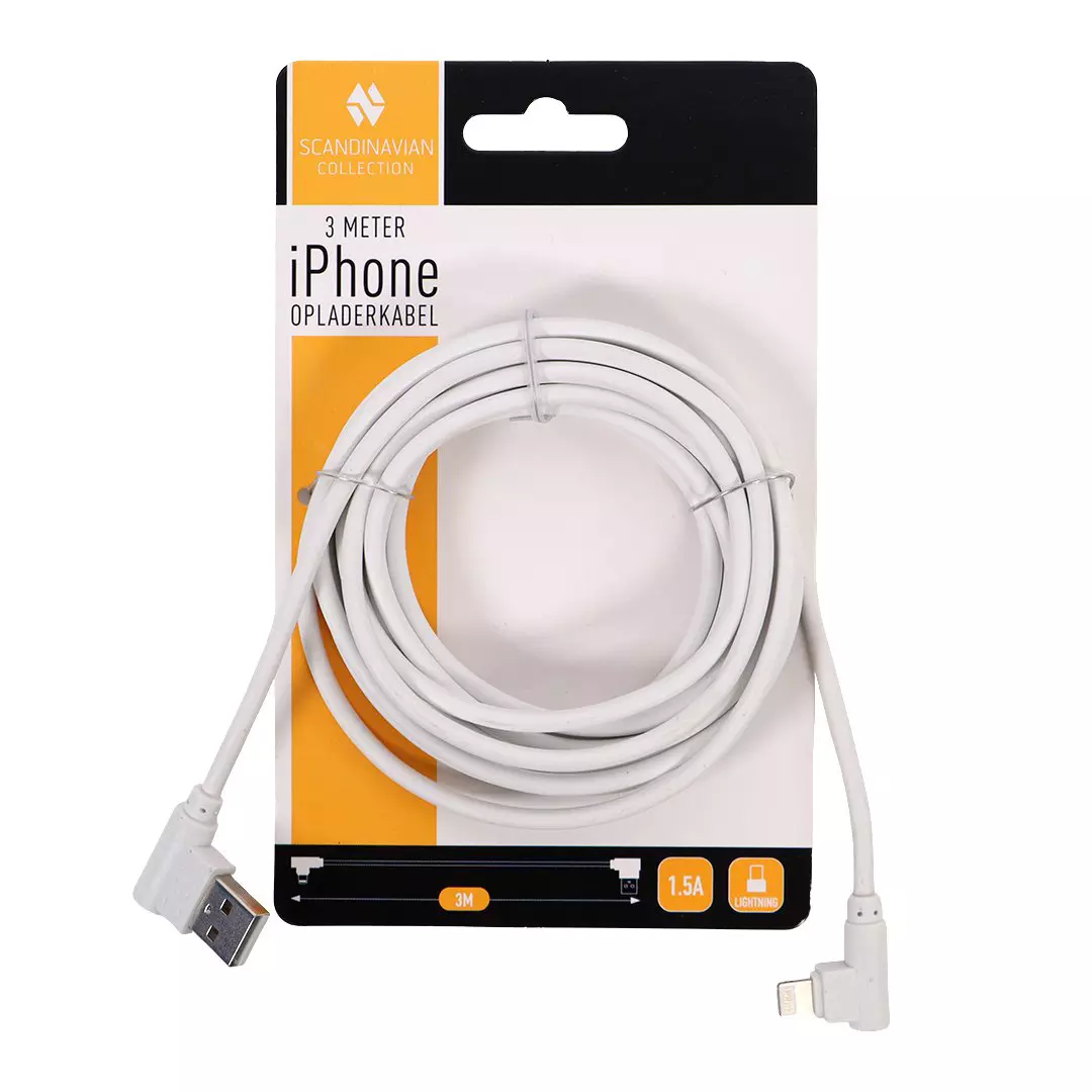 Scandinavian Collection Meter Iphone Charger Cable