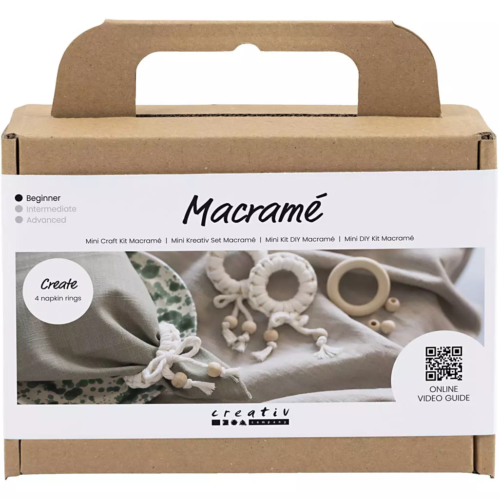 Mini Craft Kit Macrame Napkin Ring