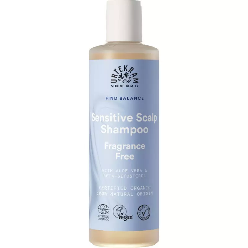 Sensitive Scalp Shampoo 250Ml, Urtekram