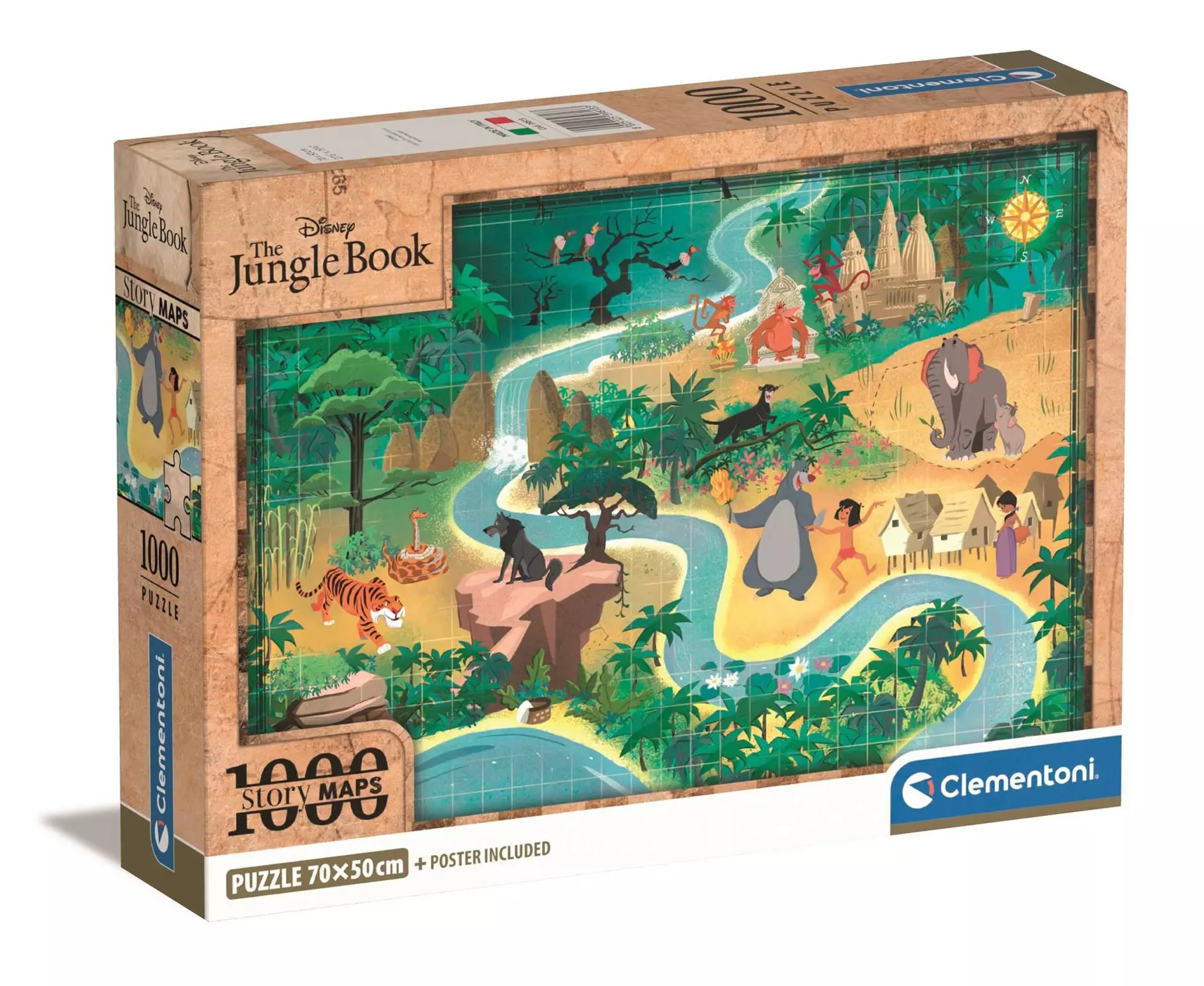 Clementoni Story Maps Puzzle Disney Jungle