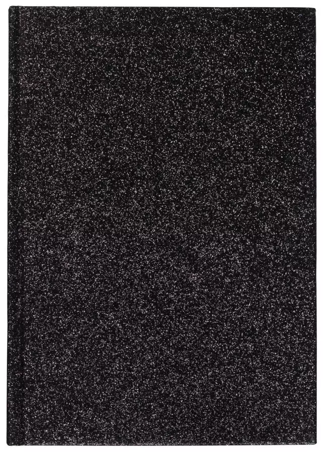 Dark Glitter Notebook A5 ─ Black