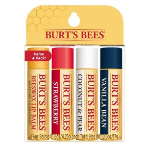 Burts Bees Lip Balm 4 Pack Freshly Picked