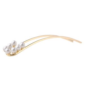 Corinne Hairpin 7 Pearls ─ Gold