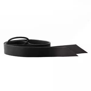 Corinne Leather Band Long ─ Black