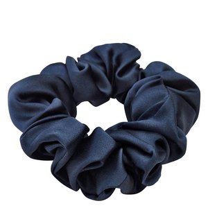 Lenoites Mulberry Silk Scrunchie – Blue