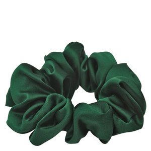 Lenoites Mulberry Silk Scrunchie – Green