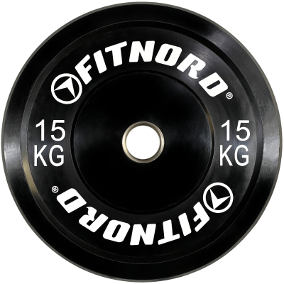 Levypaino Bumper Black 15 Kg Fitnord