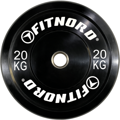 Levypaino Bumper Black 20 Kg Fitnord