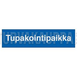 Tupakointipaikka, 40X10cm, Tarra 072 111 400X100ta