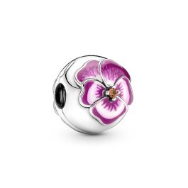 Pandora Pink Pansy Flower 790772C01