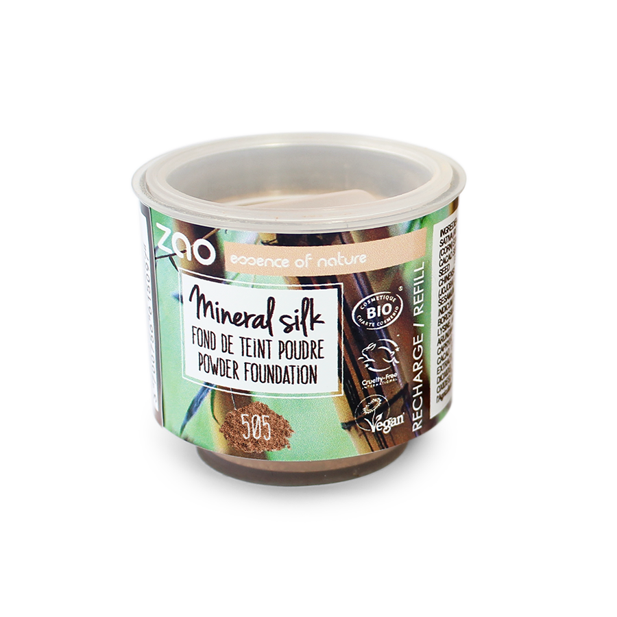 Zao Mineral Silk Powder Foundation 505 Coffee Beige Refill