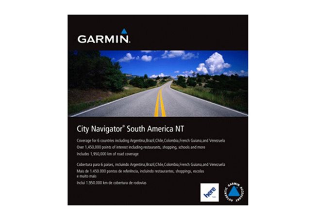 Garmin Etelä Amerikka Microsd™ Sd ™  Kortti: City Navigator®, Kartat