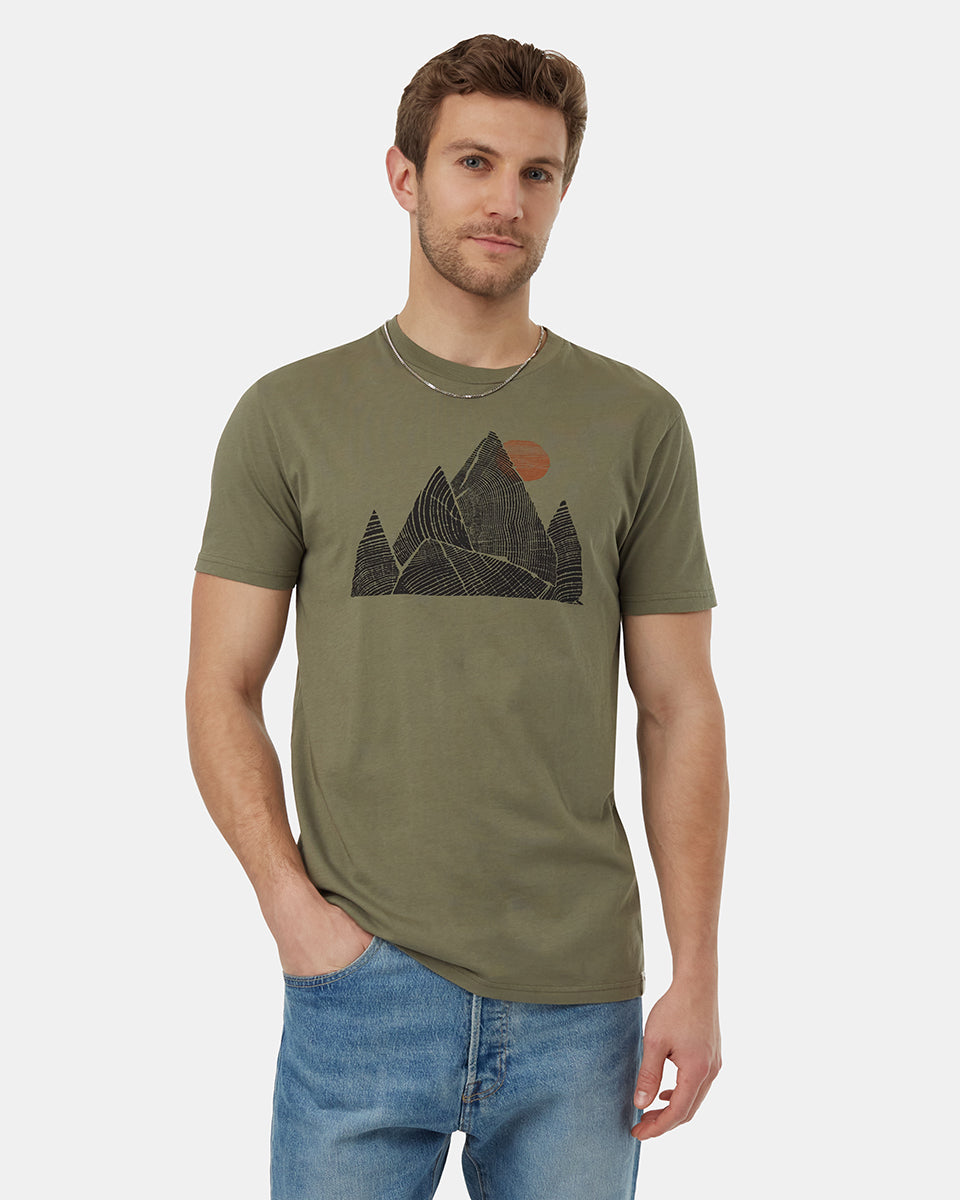 M Mtn Back Graphic Tee Grn L